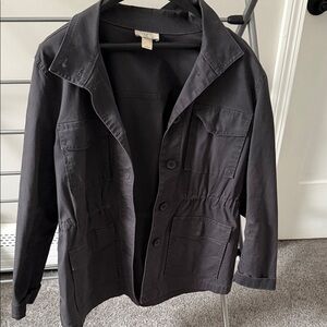 LOFT Dark Gray Blazer Jacket